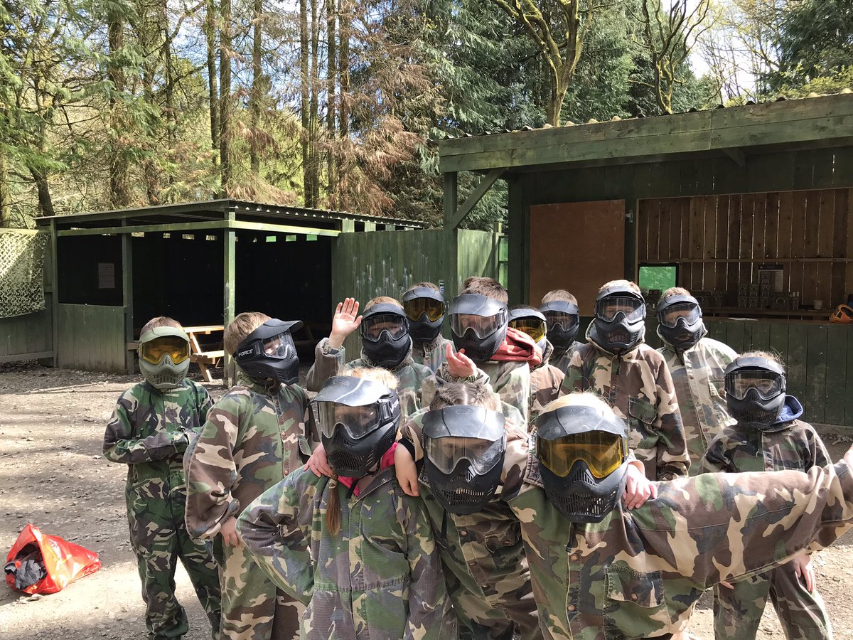 stjohnsmiddle's tweet photo. A fantastic first day on our year 5 residential! Team building, paint-balling, climbing and an ice lolly to finish the day. We are all excited for a full day of activities tomorrow. https://t.co/y0f1KW53n3