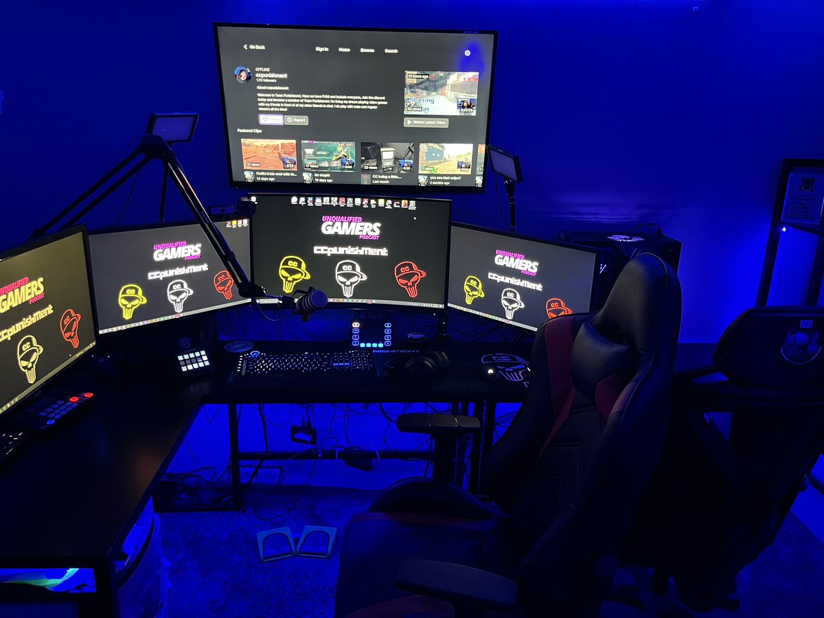 Never thought I’ve have the setup of my dreams….. worked my ass off for the last 8 years to build this, absolutely beautiful. Sure there is a few things I’d like to change and will. But it’s mine. #twitch #setup #pcsetup #gaming