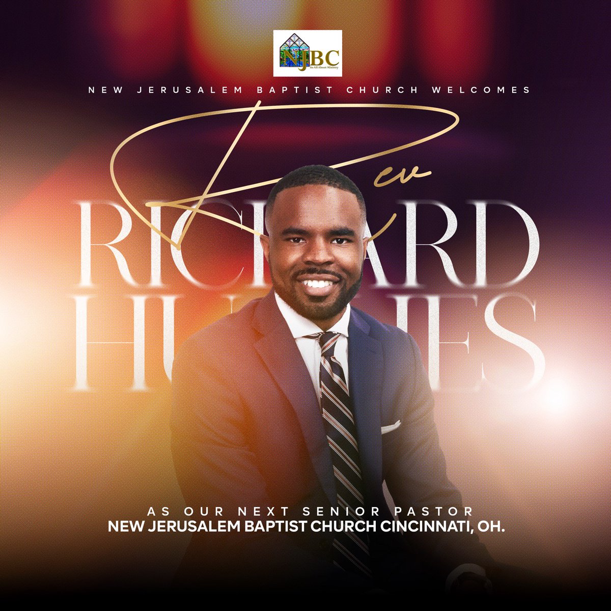 _RichardHughes's tweet photo. I am excited to announce that I was called to be the next Senior Pastor of the New Jerusalem Baptist Church in Cincinnati, Ohio. My family and I are embracing this new opportunity to do great things in God's Kingdom. Pray for us as we make this transition 🙏🏾 https://t.co/kMlRFKqUje