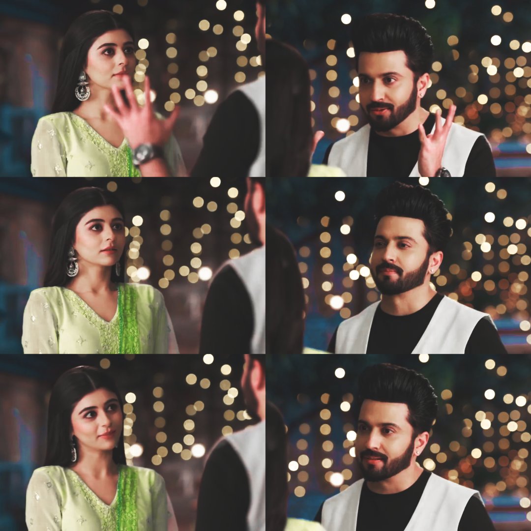 Subhaan: you always pacify me, you know about my worries and take them away. 
Ibadat: you take away my worries too. 

they can't do without each other

#DheerajDhoopar #YeshaRughani #IbHaan #RabbSeHaiDua