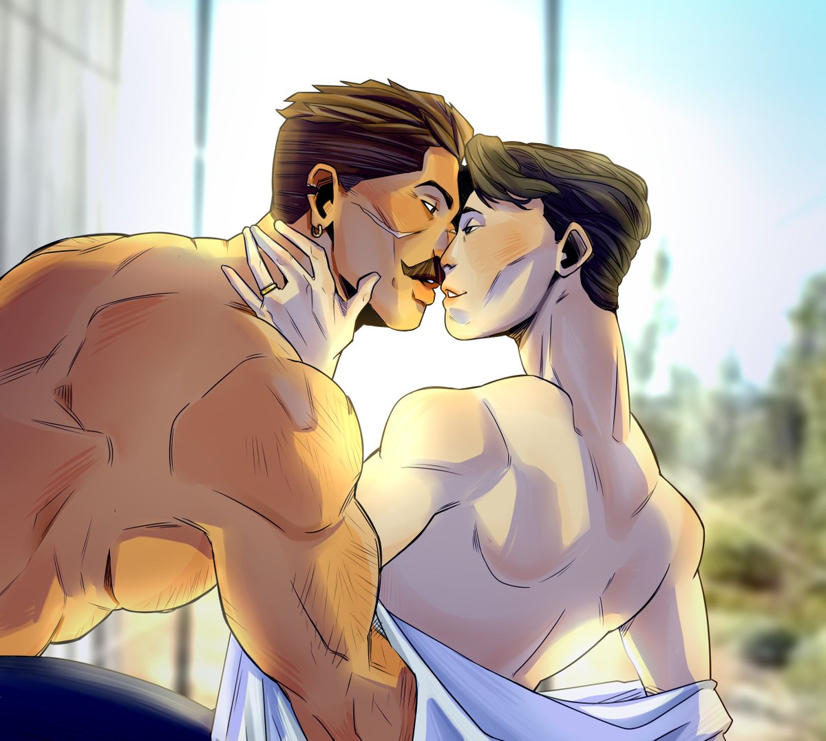 Happy Birthday to my buddy Lo, enjoy some OC art of Hendrik and Charlie👀