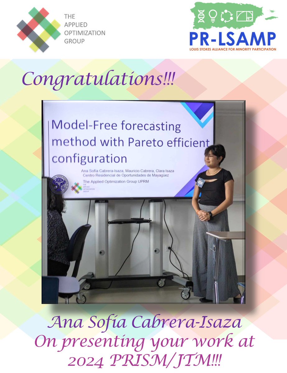 Congratulations, Ana Sofia!!! Proud of you!!! #AOGachievers #CROEM #2024PRISM #JTM #Forecasting #PRISMJTM2024