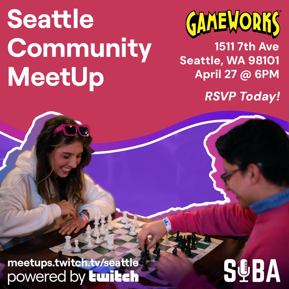 SeattleOBA's tweet image. Join us for the Seattle Community MeetUp at GameWorks next Saturday.