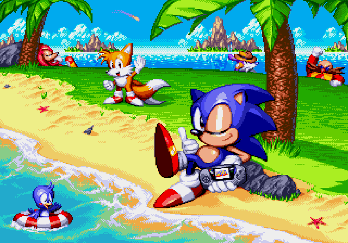 NoahNCopeland's tweet photo. Thinking about this wonderful omake @joshyflip made for Sonic Triple Trouble 16-bit! You can see it by putting 04, 0D, 0A, 06 in the Sound Test menu. 
(addt. help from @DeeLiteyears @Dolphman2017) https://t.co/LvEYXxi1oa