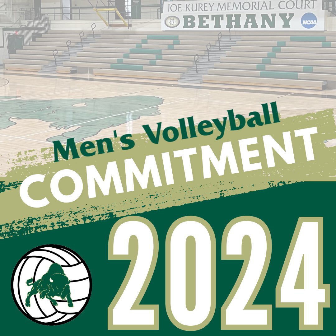 Excited to announce we have our first commitment to our program from PA. He is a setter/right side that has become our fourth addition for the fall. 

Welcome to Bethany College 🙌🏼🦬

#2024incomingclass #growthegame #bisonwatch #ONEbethany #bethanywv #mensvolleyball #bethanymvb