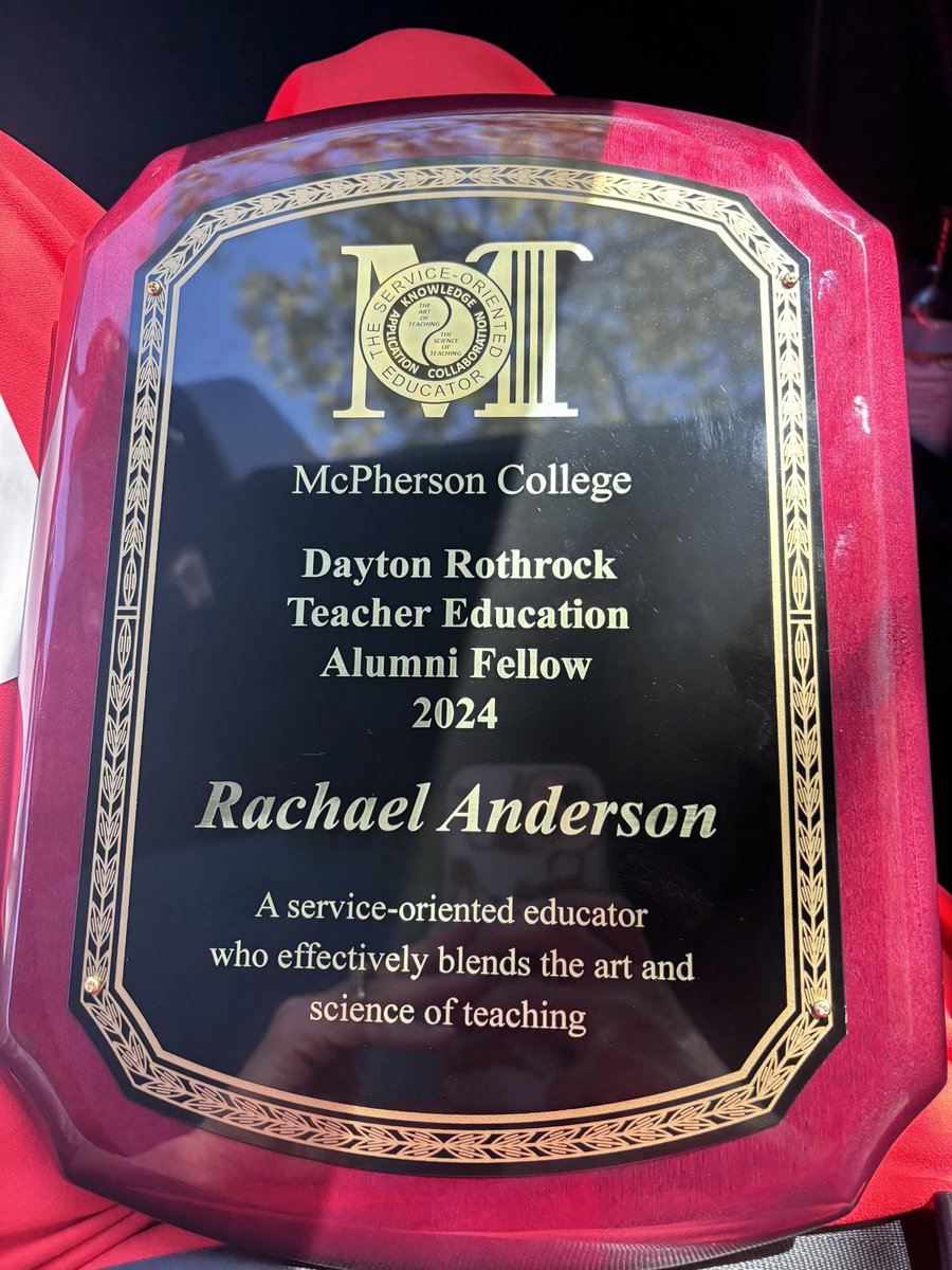 It was with profound gratitude and immense humility that I accepted the Dayton Rothrock Alumni award today. Not only an honor, but a testament to the unwavering dedication and support of my family, professors, mentors, colleagues, and the entire educational community. #grateful