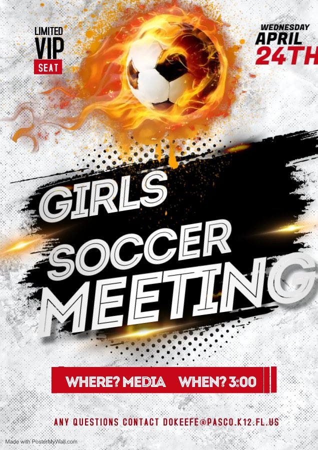 Soccer interest meeting this Wednesday. In the media.