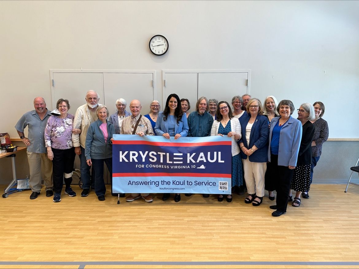 Excited to be supported by the Battleaxes for Kaul—very loyal longtime grassroots activists across VA10!