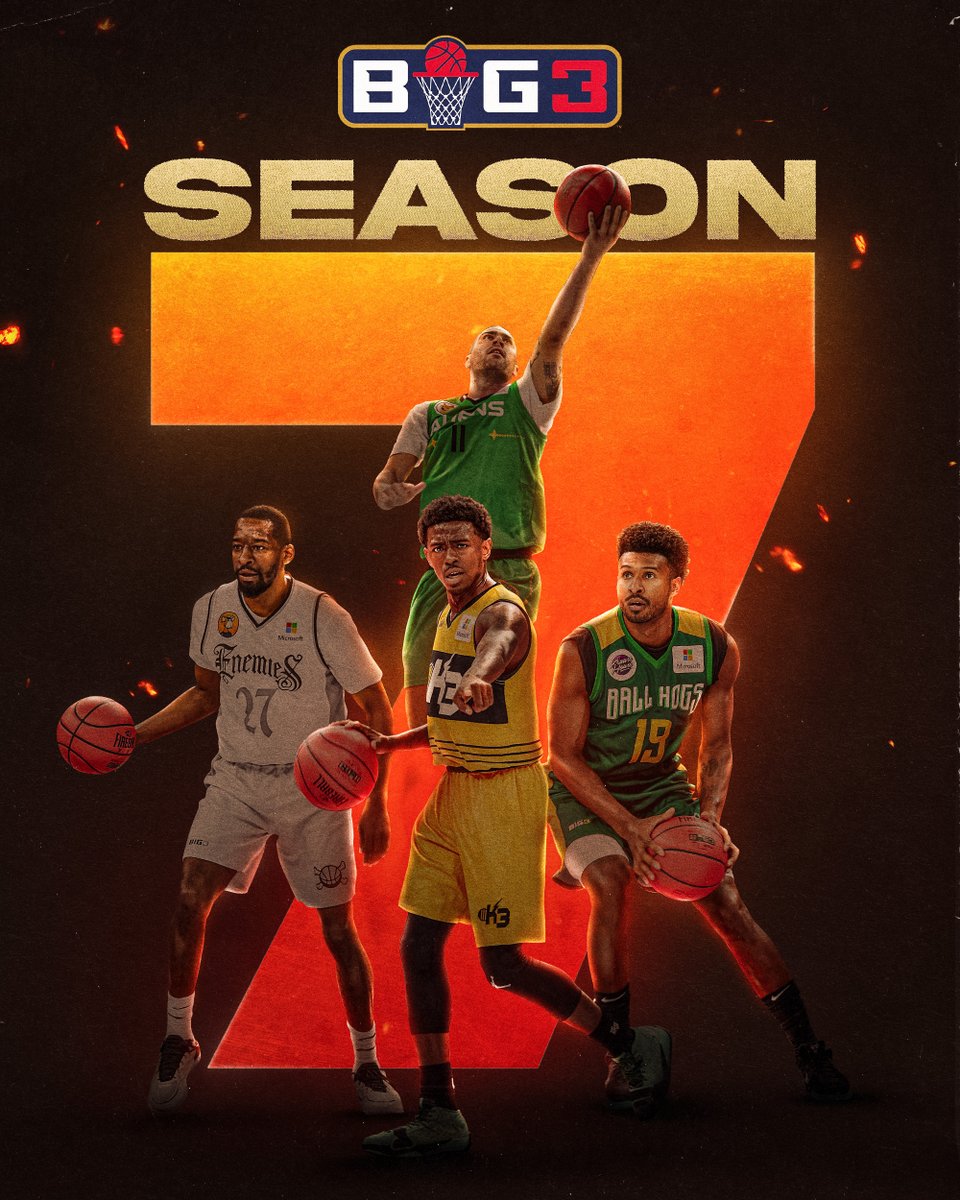 All Summer Long. Season 7 begins June 15th 🔥 BIG3.com/tickets