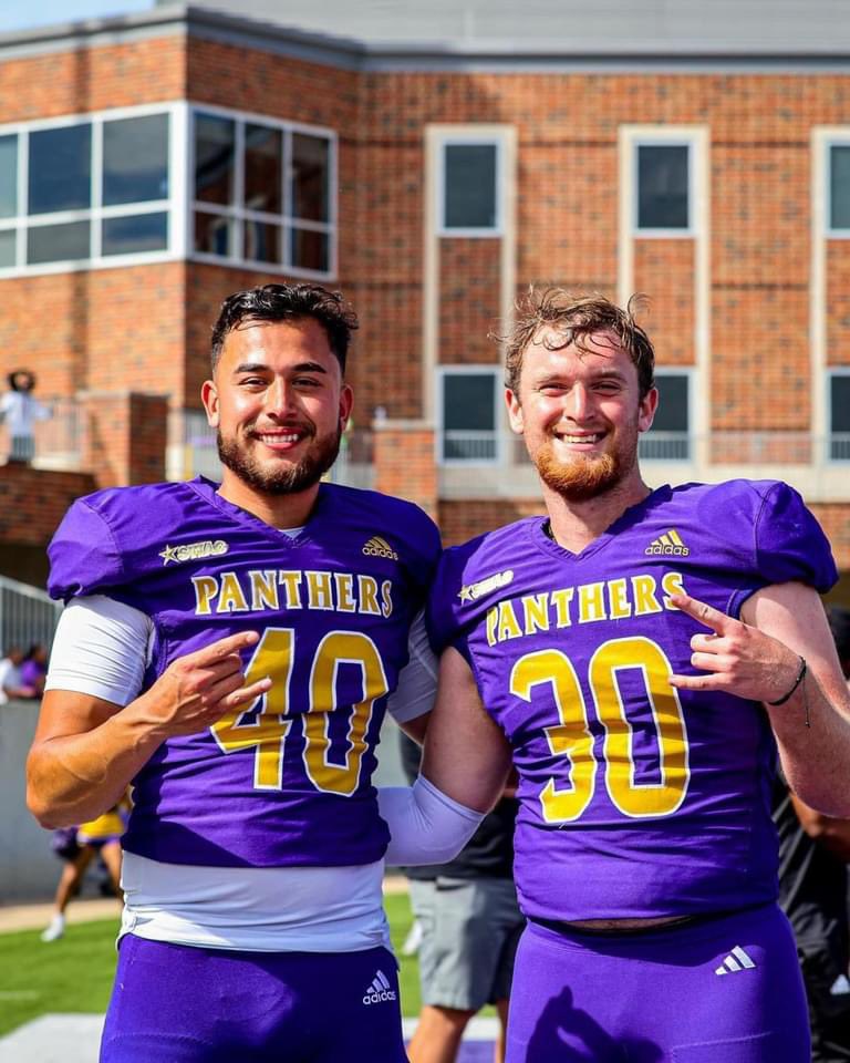 2 of the hardest workers in the room!!! @DickinsonFB #GatorPride