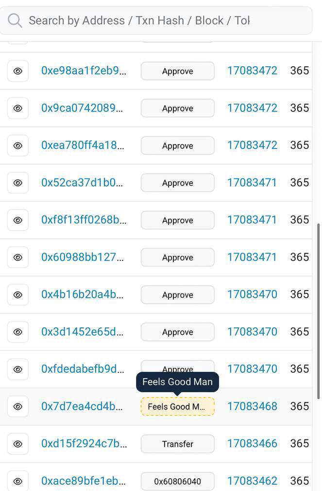 versallesthiago's tweet photo. @ZssBecker $WOLF @Landwolfeth is moving with strengh

We are the first deployed Landwolf on chain 0x33 - 5 days after #PEPE 0x69

Deployer left a message
'Feels good man' is pepe’s catchphrase. Wolf is meme coded and has 'feels good man' in our ca 🤯

Volume and chart are INSANE🔥 https://t.co/fwQzbV4nGP