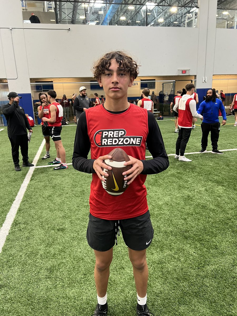 Freshman QB Joel Perez out of Indian Trail with a good day throwing vs DBs Showed off accuracy and touch to every level of the field. He’s plays with quick feet and has a smooth & efficient throwing motion.