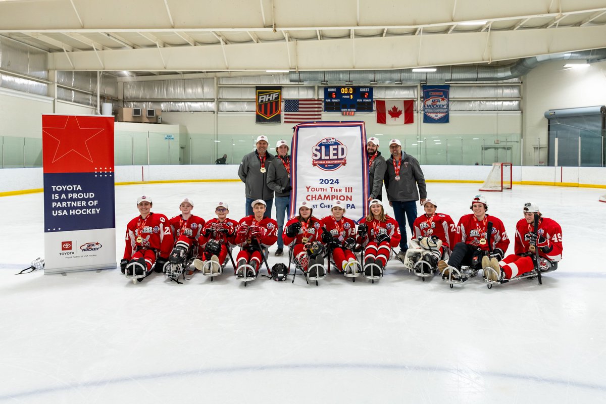 That’s a wrap - 9 champions crowned at the inaugural USA Hockey Sled National Championships!

#Hockey | #HockeyIsForEveryone | #USAHockey | #DisabledHockey | #SledNationals