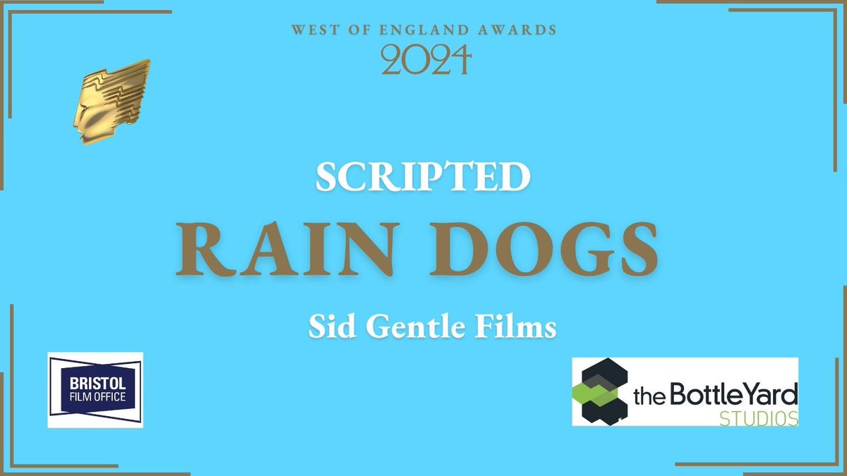 A massive congratulations to Rain Dogs at @SidGentleFilms for winning our Scripted award! A big thank you to @TheBottleYard for sponsoring this award. 

#RTSWOE