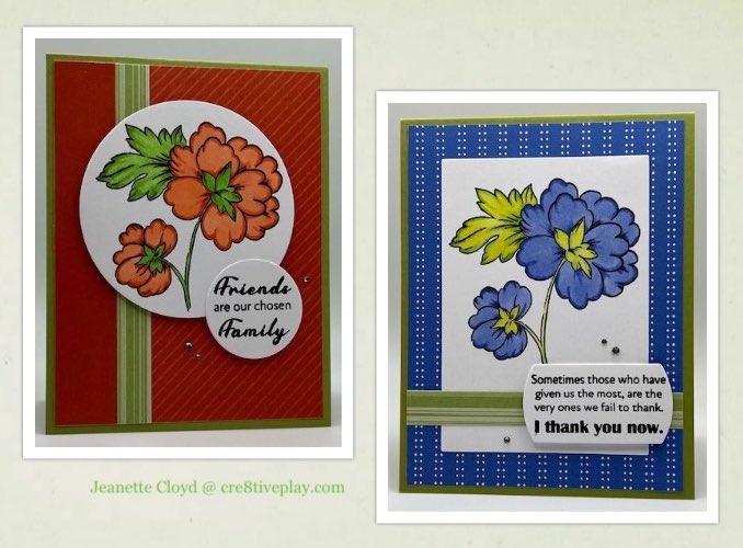 The Altenew Sisters of the Heart stamp set is featured on two cards on my blog for a Double Duty Day. #doubleduty #altenew #onmyblog #cre8tiveplayblog #cardmakersofinstagram