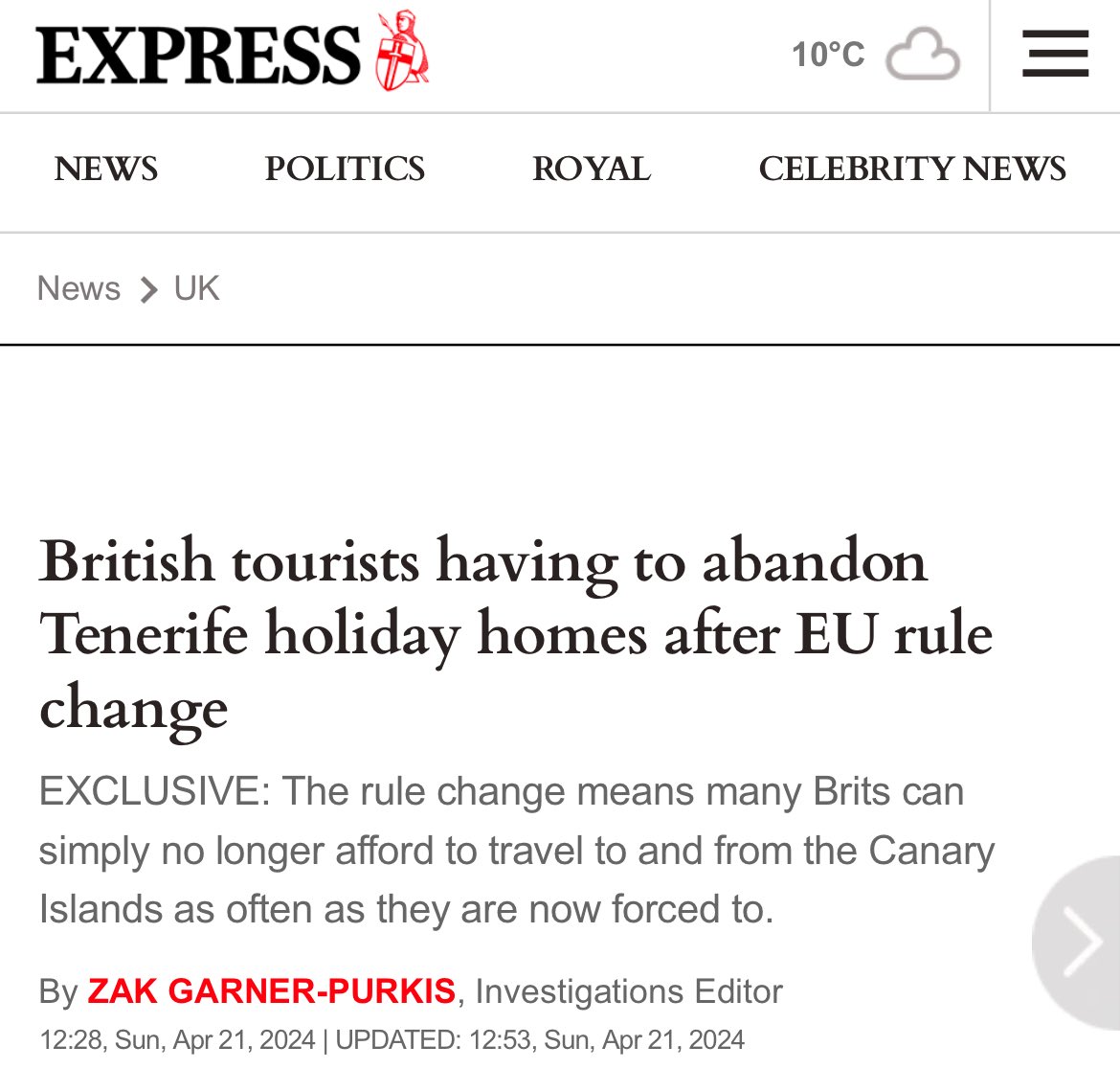 The Express are up to their usual dirty tricks. The EU rule (90 days out of 180) hasn't changed. It just applies to UK citizens as well now, because of Brexit. Had we not left, it would have remained irrelevant to us.