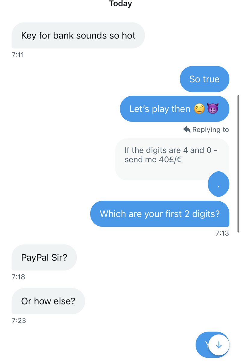 zoomthatboy's tweet photo. Another sub joined my #Key4Bank game. His first 4 digits are 4165. 🤑
I have 12 out of 16 digits so very soon I will have his card added in my #AppleWallet. Are you ready to see the next part? I could guarantee for you that It’s so damn hot 🥵! https://t.co/EuDH4oq23Q