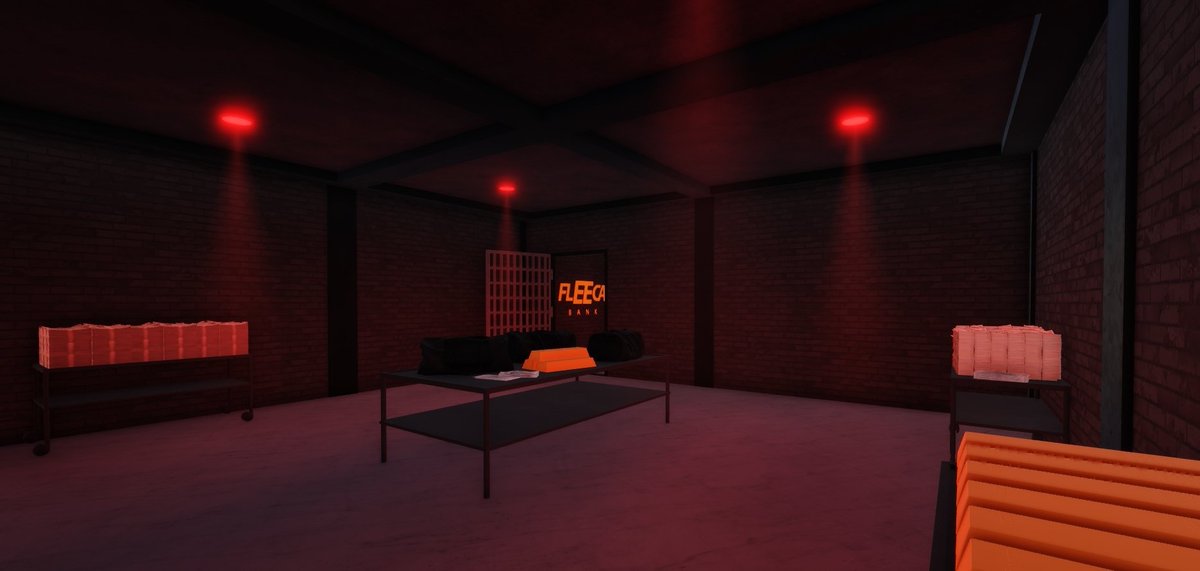 RobloxShores's tweet photo. ‼️ NEW BANK UPDATE ‼️

- Added some new textures around the bank
- Redid the layout towards the rear of the bank
- Robbery music
- New lighting

More information can be provided in our discord! https://t.co/oIuzoKWD5V #Roblox #RobloxSandyShores https://t.co/A5vevubGnj