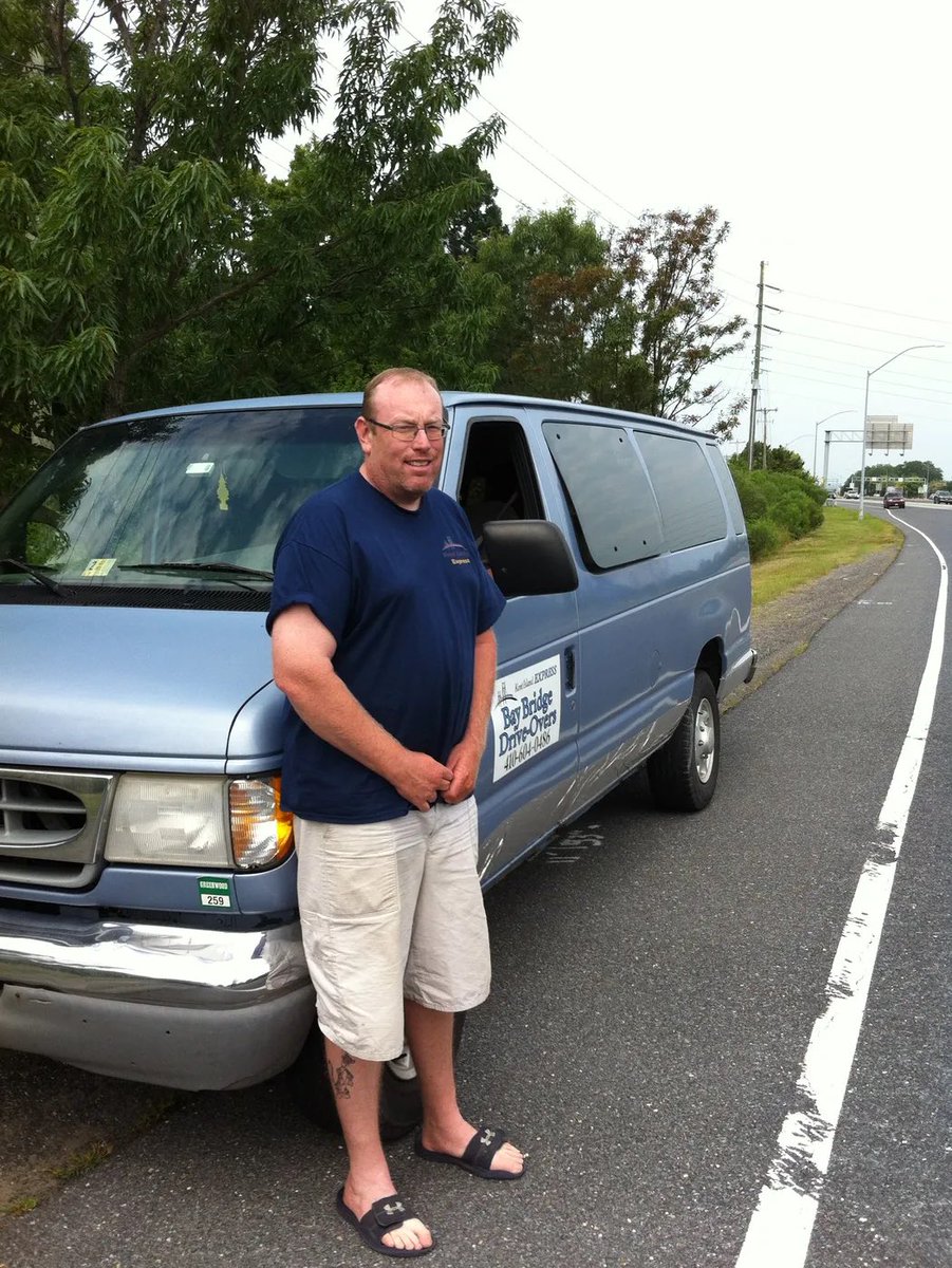 mhp_guy's tweet photo. This guy makes 6 figures driving scaredy cats across the Chesapeake Bay Bridge

$35 each way, tens of thousands of trips.

Some have been paying him daily for years. Too scared to drive across the 186 foot tall bridge themselves

There’s a business for everything. I promise you. https://t.co/mOUfeBYDOd