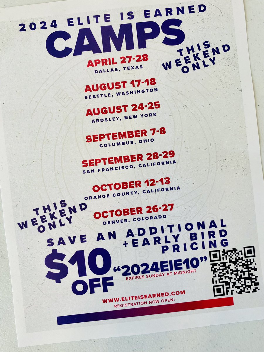 Elite Is Earned Invitational 🏀 🚨Sale Ends Tonight🚨 2 McDonalds 🍟 Voters 54 🍟 All-Americans 1000s of college scholarships The BEST train with Elite is Earned. REGISTER: eliteisearned.com/events/