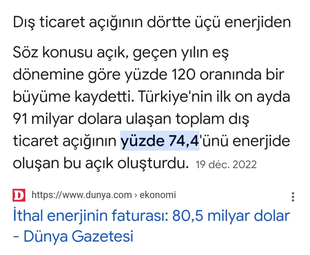 Yahu siz de neyin ne olduğunu çok iyi biliyorsunuz da amacınız sadece aklınızca beni haksız çıkarmaya çalışmak. Ülkemizde dış ticaret açığındaki en önemli kalem ne? Enerji. Belimizi bükenin bu olduğunu bal gibi biliyorsunuz. Peki hükümetin bu alanda yıllardır attığı cesur