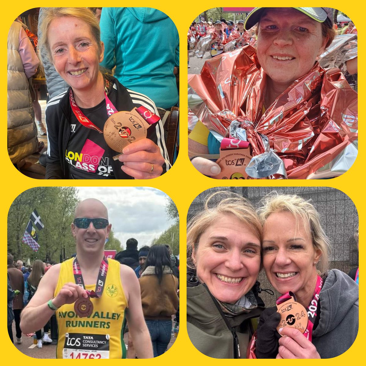 AvonValleyRun's tweet image. AVR were at the @LondonMarathon today and did us very proud. 💛💚

Congrats to Michael, Chris, Ali, Liz, Diane, Jen, Emily, Cliff, Daren, Fiona, Helen and Rebecca who pounded the streets of the capital but also to Terri and Nicola who got up at 4am to complete their virtual run!