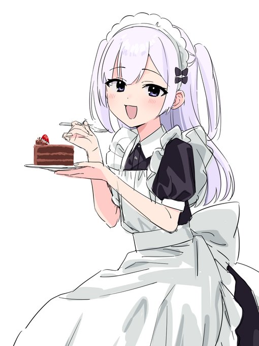 「cake slice holding plate」 illustration images(Latest)