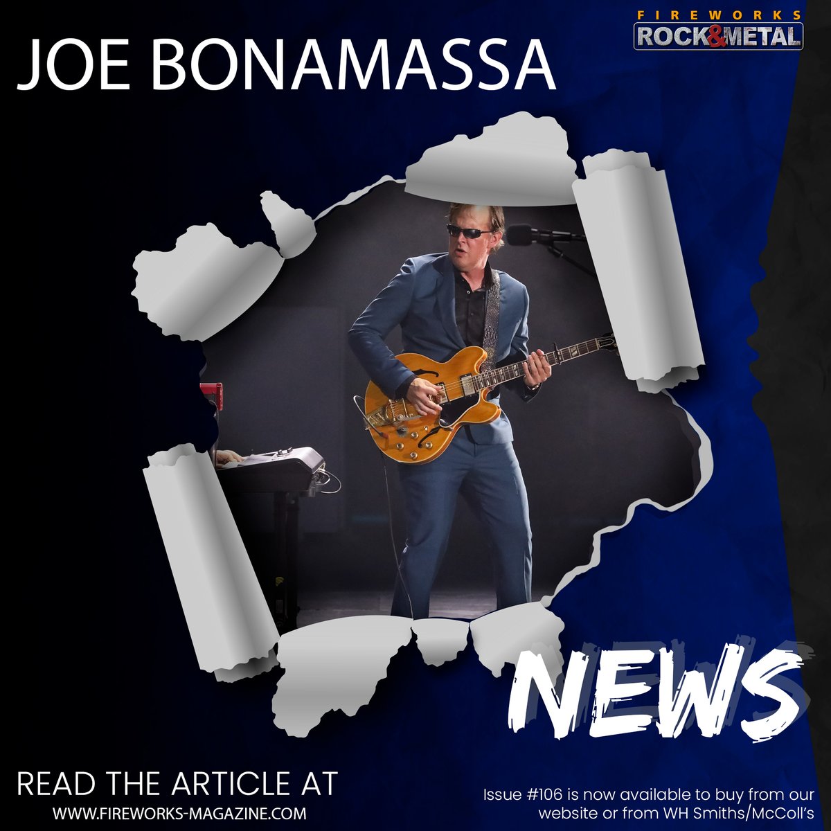 𝐀𝐖𝐄𝐒𝐎𝐌𝐄! Joe Bonamassa Releases 'Ball Peen Hammer' From 'Live At The Hollywood Bowl With Orchestra' Album. 𝘙𝘦𝘢𝘥 𝘢𝘣𝘰𝘶𝘵 𝘪𝘵 𝘩𝘦𝘳𝘦: wix.to/fH5rAD0 @JBONAMASSA @Noble_PR -- BUY Issue #106 from fireworks-magazine.com