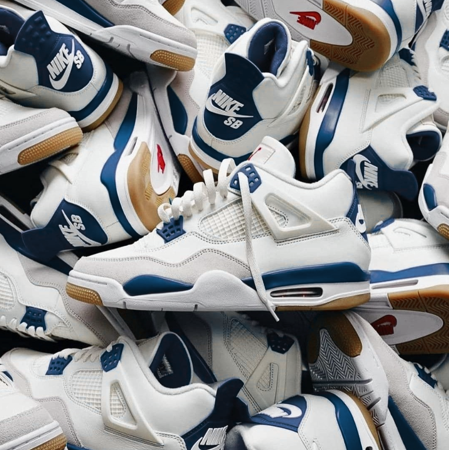 The Nike SB x Air Jordan 4 'White Navy' Expected To Release In 2025 🌊