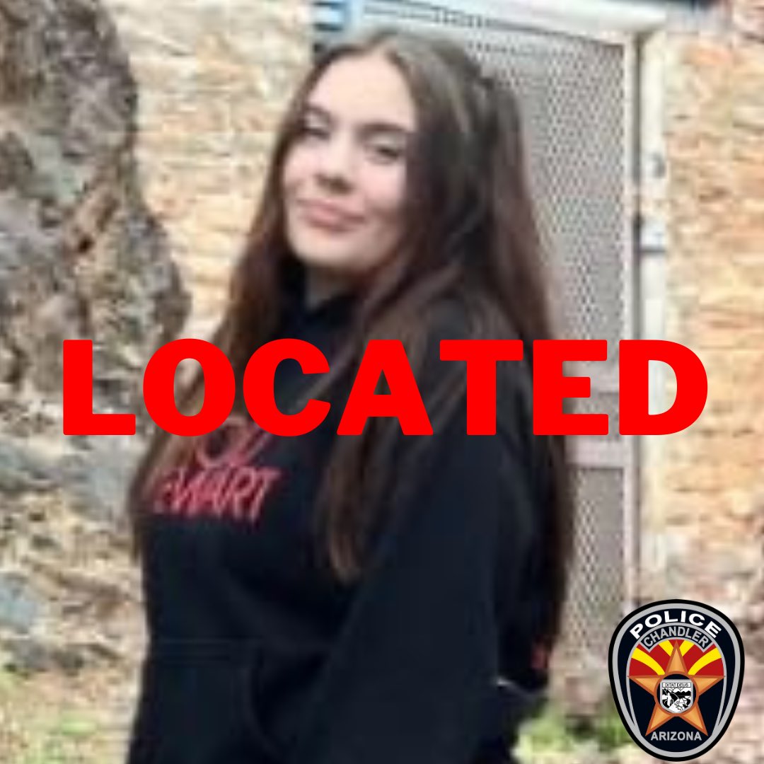 🛑UPDATE🛑
Olivia Gerits has been found safe, and is being reunited with her family. 
21-year-old Shawn Riherd has been detained for questioning.

Chandler PD, in partnership with other police agencies in the valley, have been working around the clock to track Olivia's