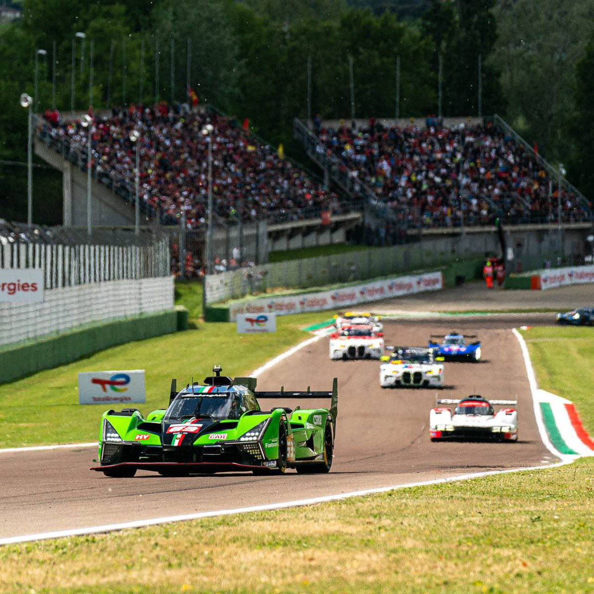 Strong pace and reliability on our European race debut! 🇮🇹 Lamborghini Iron Lynx answered the call of its passionate home support by delivering its most promising performance of the season so far! <a href="/M_Bortolotti/">Mirko Bortolotti</a>, <a href="/kvyatofficial/">Daniil Kvyat</a> and <a href="/edomortara/">Edoardo Mortara</a> finished 12th in the 6 Hours of Imola