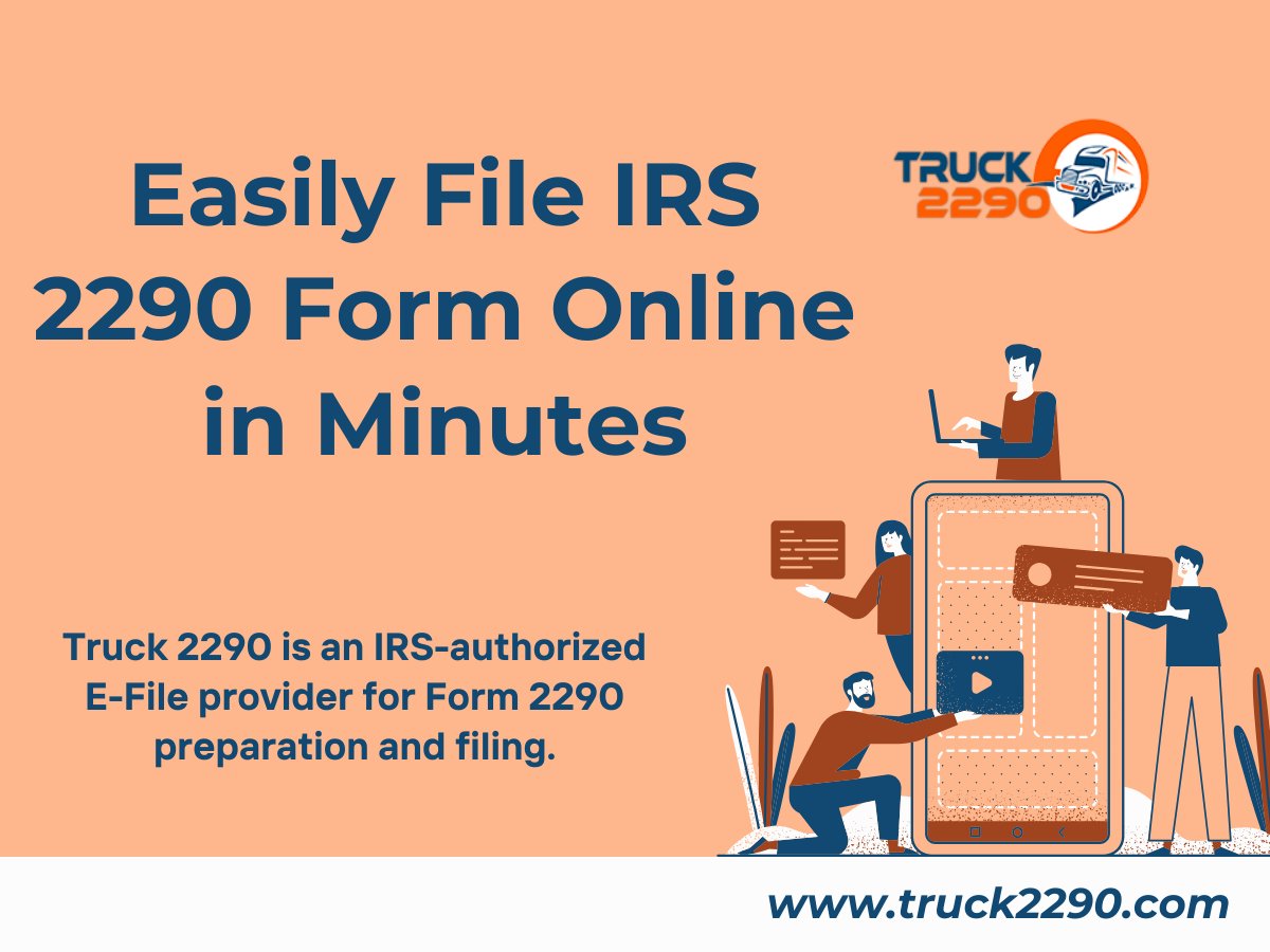 Easily File IRS 2290 form online in minutes

#TruckersOnline #TaxFiling #2290Form #Truck2290 #EfficiencyInBusiness #TruckingIndustry #OnlineServices #TaxCompliance #TimeSavings #ConvenienceInFinance