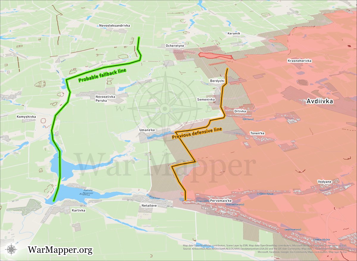 Russia's advance along the rail line has entered Ocheretyne. With Semenivka also contested and Pervomais’ke captured, Ukraine's two-month-held fallback line is compromised. Expect a gradual withdrawal to defences behind the Vovcha River and its reservoirs.