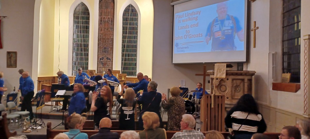 Mayor and Mayoress Attending Thorpe Hesley Brass Band Charity concert to raise funds for Alzheimer's Society at Holy Trinity Church Thorpe Hesley Tonight.