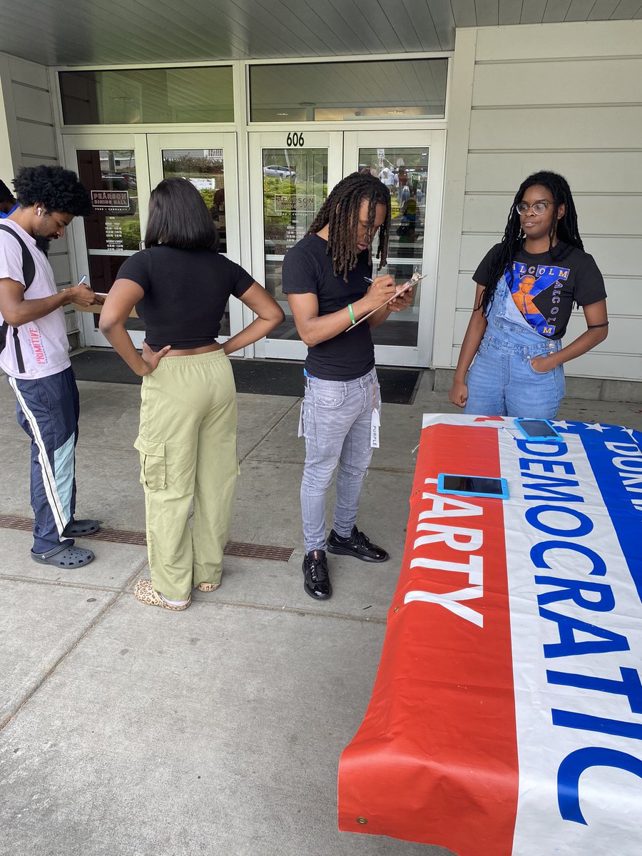 Had a great time registering voters at NCCU!