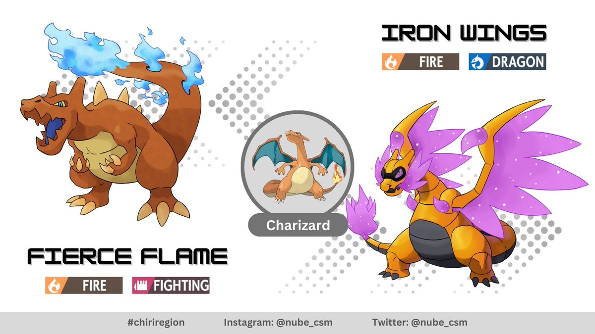 Paradox forms of charizard...i think that Fierce Flame needs to be redesigned. . . . #PokemonScarletViolet #charizard #Pokemon
