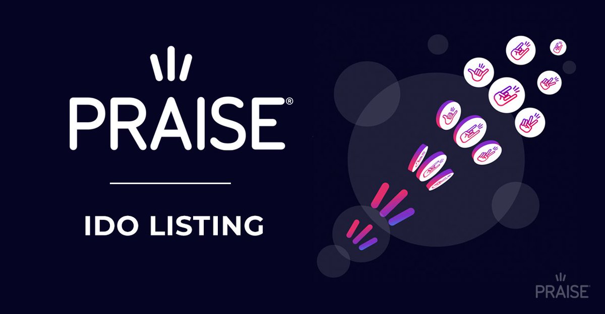 Discover <a href="/praisetoken/">Praise | 🤟✌️🙏</a>, the first and only meme coin with a business model aimed at elevating the world 👀

In celebration of our IDO, 10 million $PRAISE is yours to win here:
gleam.io/DJx4r/10-milli…

✅ Core team previously <a href="/Techstars/">Techstars</a>, <a href="/IBM/">IBM</a>, <a href="/CocaCola/">Coca-Cola</a>, <a href="/Apple/">Apple</a>, <a href="/Showtime/">SHOWTIME</a>
✅ Same
