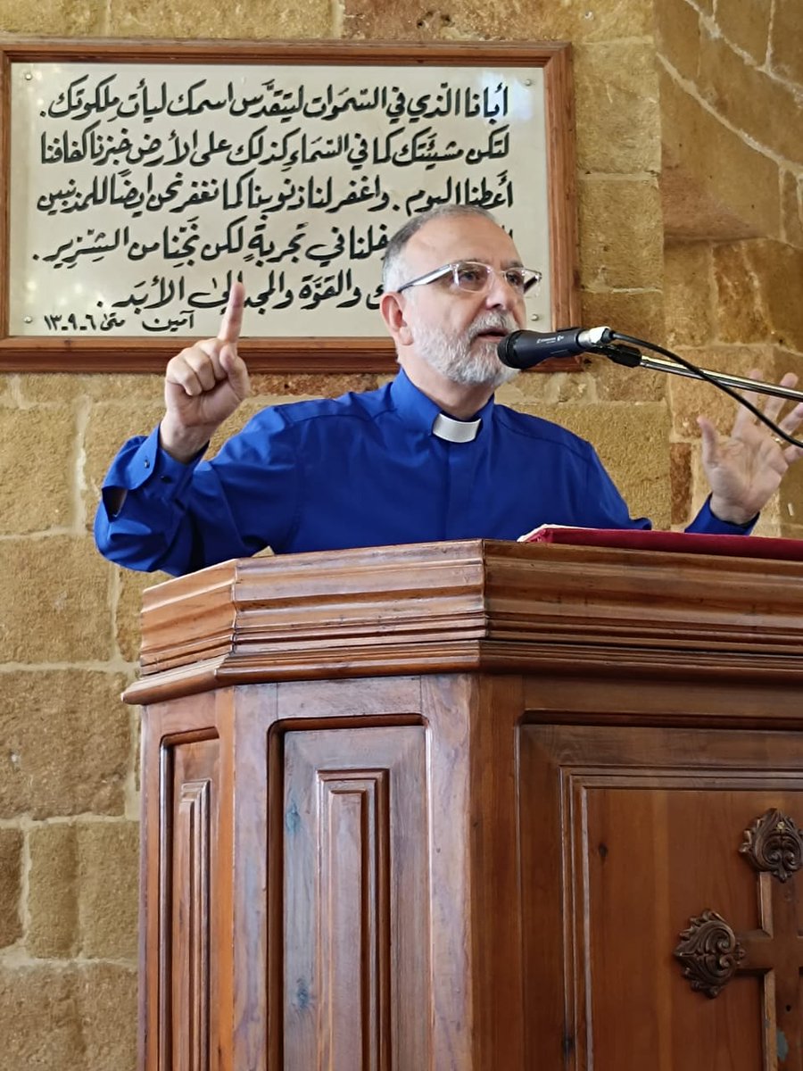 A great pleasure and honour to preach this morning at my home church, the National Presbyterian Church in #Latakia #Syria about the Road to Emmaus in Luke 24. @Awareness_Found @ChurchesEngland @FollowEmbrace @SouthwarkCofE