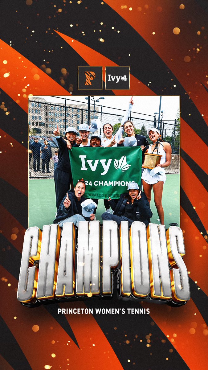 FIVE-PEAT! 🏆 After outlasting Harvard 4-3, the Tigers are Ivy League Champions for the fifth-straight season!