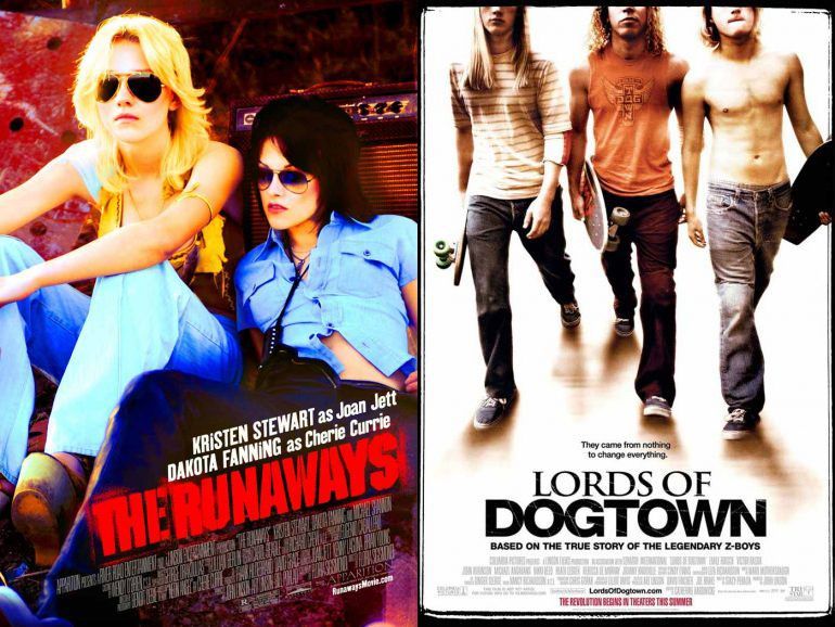 A pair of '70s SoCal biopics! @floriamamaroma's THE RUNAWAYS (2010) screens this Tuesday & Wednesday, April 23rd & 24th, at 7:30pm with @C_Hardwicke's LORDS OF DOGTOWN (2005) at 9:45pm. Tickets: buff.ly/3xXcQDx