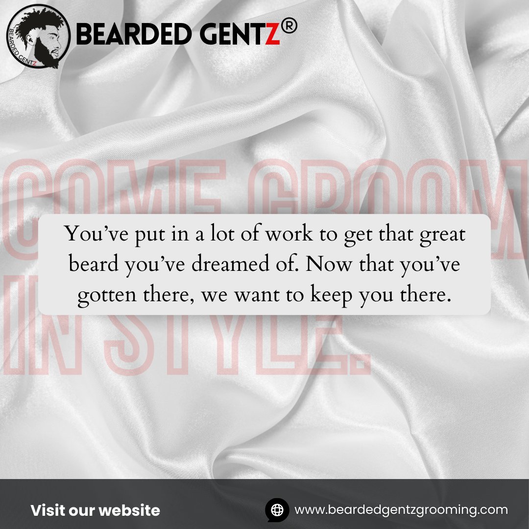 Your dream beard, our commitment. Let's keep it looking sharp together. 🧔🏽✊🏽✨

Visit: beardedgentzgrooming.com

#BeardedGentz #GentzGrooming #ComeGroomInStyle #BeardGoals #beardstyles #beardpower #staybearded #beardgame #beardsaresexy #beardcareproducts #beardcommitment