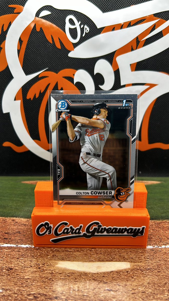YEET! Orioles win! Like retweet and follow! I’ll select one follower to receive this Colton Cowser chrome card tomorrow night during the Game! #Birdland