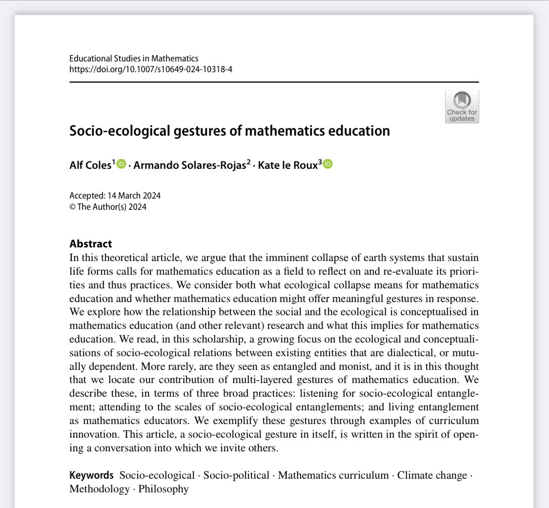 Dr Laurie Jacques (she/her) (@smartjacques) on Twitter photo This will be a good read and an important contribution to maths education thinking for our current and future generations of young people. Thanks <a href="/AlfColes/">Alf Coles</a> <a href="/BSRLM_maths/">BSRLM</a> <a href="/ATMMathematics/">Teachers of Maths</a> <a href="/rachelgmarks/">Dr Rachel Marks š¤</a> @DrMajid_nasreen <a href="/DrEmsLord/">Dr Ems Lord</a> <a href="/royalsociety/">The Royal Society</a> <a href="/thejmcuk/">The Joint Mathematical Council of the UK (JMC)</a> <a href="/beramathematics/">BERA Mathematics Education SIG</a> This will be a good read and an important contribution to maths education thinking for our current and future generations of young people. Thanks <a href="/AlfColes/">Alf Coles</a> <a href="/BSRLM_maths/">BSRLM</a> <a href="/ATMMathematics/">Teachers of Maths</a> <a href="/rachelgmarks/">Dr Rachel Marks š¤</a> @DrMajid_nasreen <a href="/DrEmsLord/">Dr Ems Lord</a> <a href="/royalsociety/">The Royal Society</a> <a href="/thejmcuk/">The Joint Mathematical Council of the UK (JMC)</a> <a href="/beramathematics/">BERA Mathematics Education SIG</a>