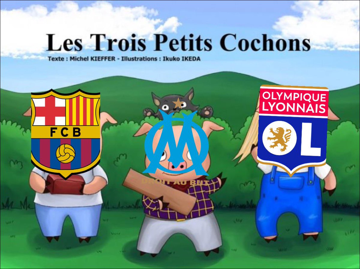 PARlSIEN's tweet photo. Cette saison on a collé :

- 8 buts à l’OL 
- 6 buts à l’OM
- 6 buts au Barca

LES 3 PETITES COCHONNES 🐷 https://t.co/z5MB6Kc18N