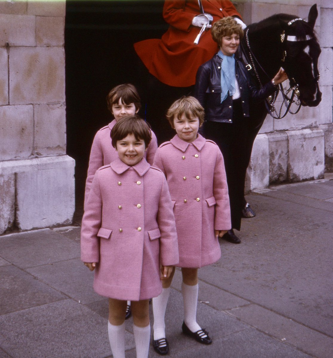 Been scanning some of my grandad’s old slides and I’m obsessed with these shots of my mum and her sisters in London in the late 60s.