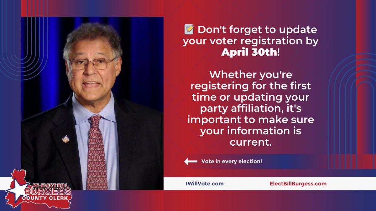 Don't forget to update your voter registration by April 30th! 

Whether you're registering for the first time or updating your party affiliation, it's important to make sure your information is current. 

#OrPol #UpdateYourRegistration #MarionCountyVotes