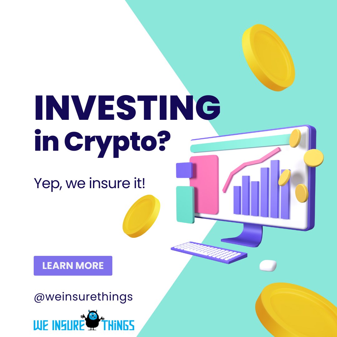 Investing in #crypto? Yep, we insure that! Follow the link for your free quote, and remember to #protectwhatmatters and choose We Insure Things. #insurance hubs.li/Q02tyBSk0