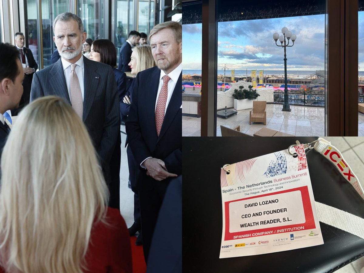 wealth_reader's tweet photo. Más de 60 empresas españolas en La Haya.

Un privilegio estar en la misma sala con líderes de la industria y altos cargos. Evento inaugurado por el rey Felipe VI y contó con la presencia del rey Guillermo de los Países Bajos durante el café networking.

#FintechBizESNL #Fintech https://t.co/VkQ3Dgwxmq