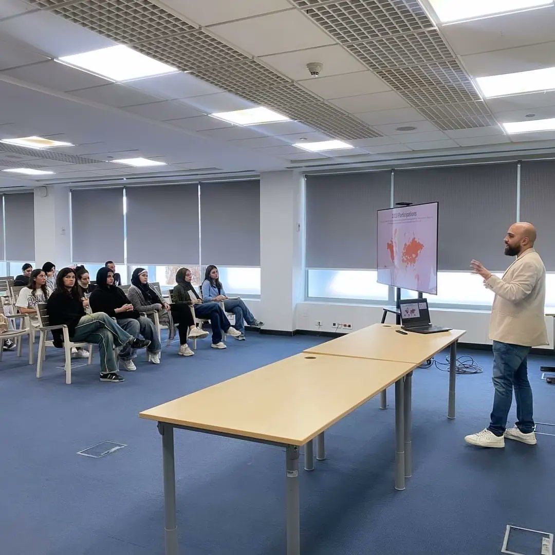 AliKhaled91's tweet photo. Many thanks to the @AASTMTeg for their outstanding hosting of the @TamayouzAward seminar.

We express our full readiness to coordinate and collaborate with all architectural, educational institutions, and universities in Egypt to organize the events for the award. https://t.co/U53xbiYoox