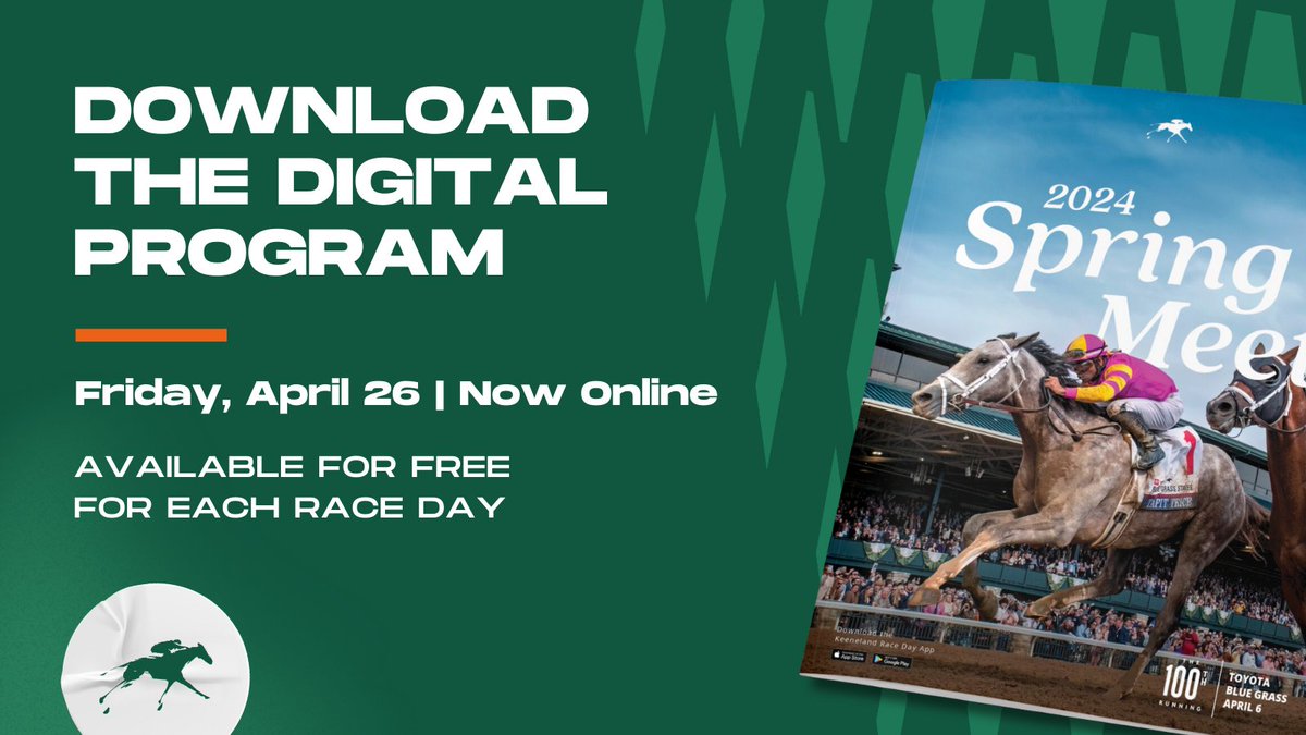 The complimentary digital program for closing day is now available for download. → keeneland.com/program